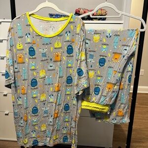 Little Sleepies Gray Monster Mayhem Set